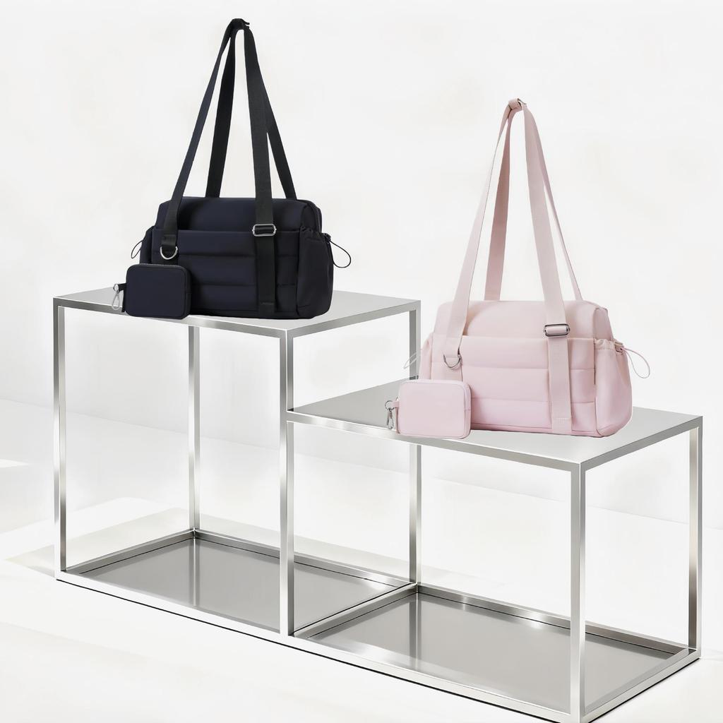 Damska Mini Torba na Ramię - Gorący Hit, Torebka z Oddzieleniem na Mokre i Suche, Duffle, na Siłownię i Mała Torba