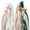 Wedding Ribbon Stick with Bells Party Streamers Fairys Stick Wand Ribbon Tassels Wands Holiday Celebration Supplies