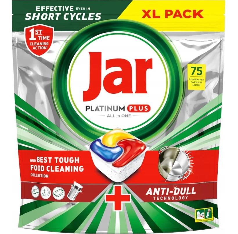 Jar Platinum Plus 75ct Dishwasher Capsules