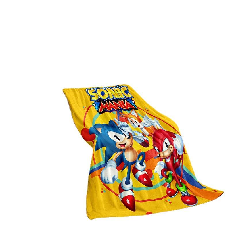 Cartoon Sonic series double-sided flannel 2D digital printing blanket blanket