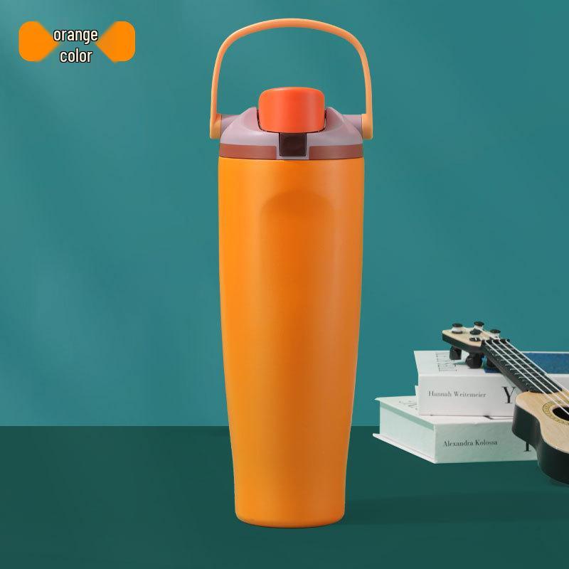 40oz Stainless Steel Insulated Sports Water Cup - Portable, Large-Capacity Fruit Container for Outdoor Use. 40oz