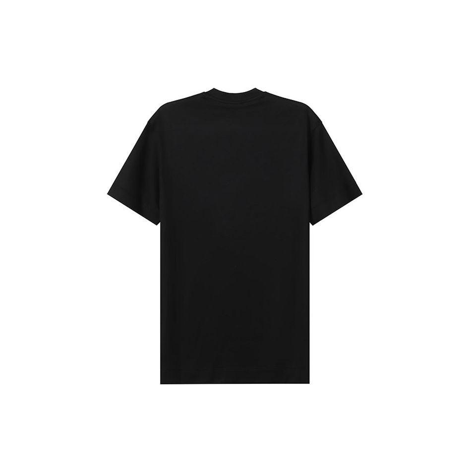 Emporio Armani Eagle Logo Lyocell Fiber Crew Neck T-Shirt Men Tops Black 3L1TCD-1JUVZ-0999