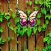 Colourful Wall Art Metal Butterfly Vintage Hand Painted Animal Sculpture For Indoor Outdoor Home Courtyard Garden Decor Ornament