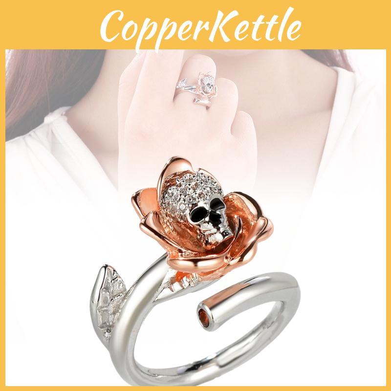 Fashionable Plated Copper Ring With Glittering Zircon Perfect For Men And Women