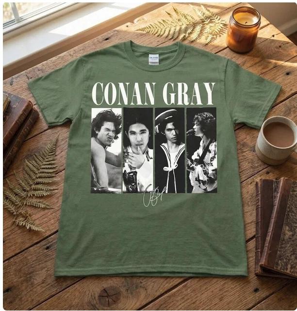 

Conan Wishbone Vintage Indie Pop T Shirt, Retro Music Aesthetic Tee 3XL