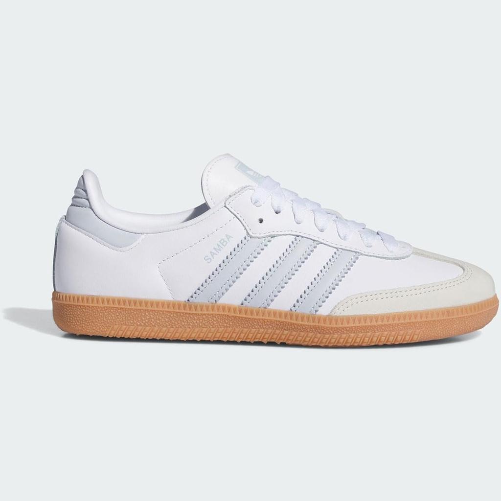 Adidas SAMBA OG Size Footwear, White/Halo Blue/Off-White, IE0877, Japan, 24.5cm