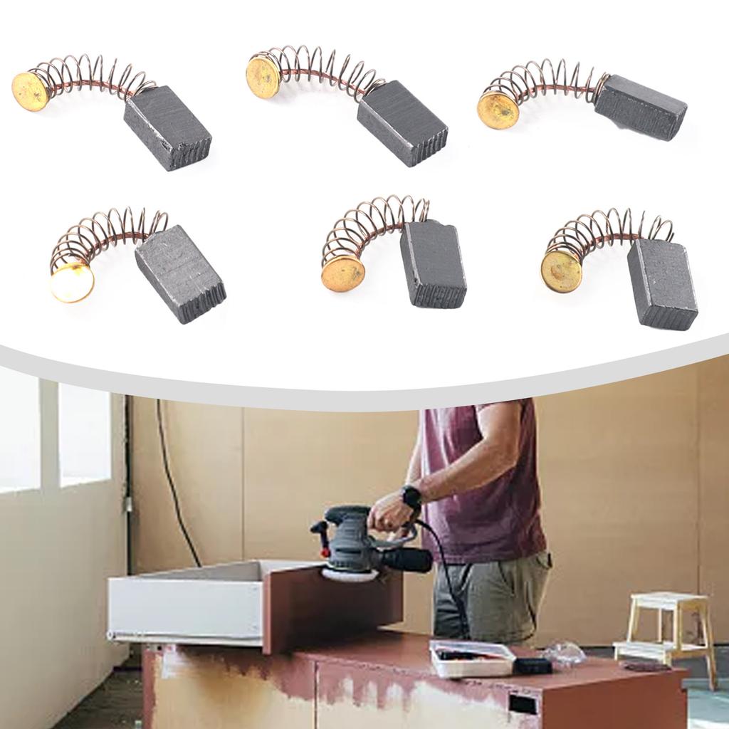 Replacement Carbon Brushes 6pcs For Electric Hair Dryers Kit Set Trimmers Alternatives Carbon+Metal High Quality