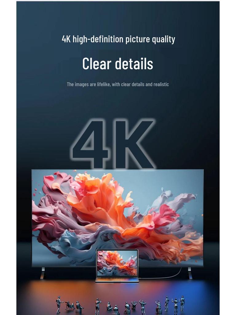 8-Core DisplayPort to HDMI 4K Adapter Cable