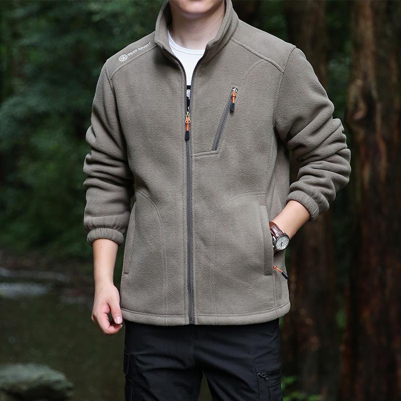 

Men s Winter Trendy Loose Windbreaker with Thickened Plus Velvet Liner - Warm Outerwear 3XL