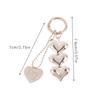 Corrente Pingente de Coração para Celular Charm Fofo Chaveiro Enfeite para Bolsa Acessórios Fofos para Celular Câmera Bolsa