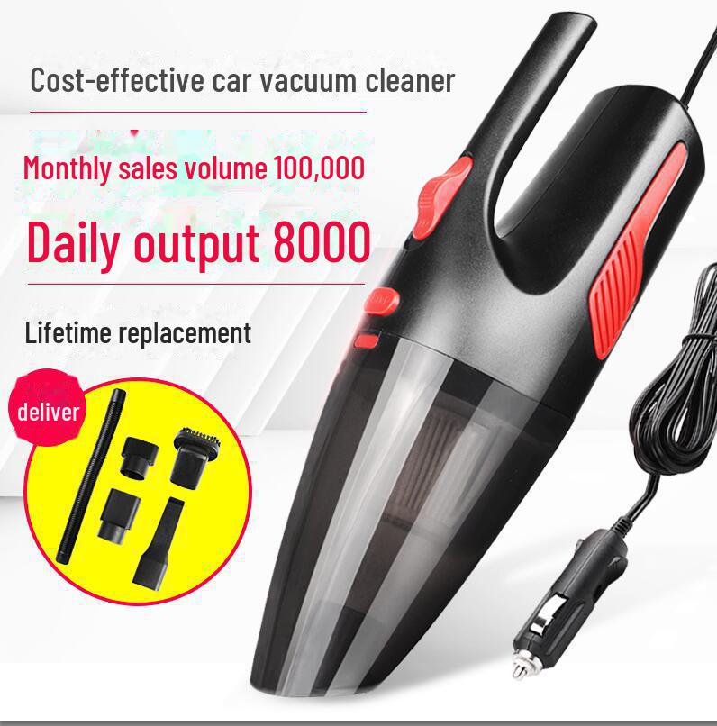 SNJUE 120W Wireless Handheld Car Vacuum Cleaner: Wet/Dry, Built-in Light, Mini Dual-Purpose Vacuum.