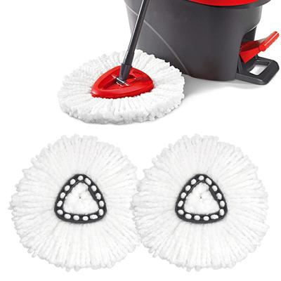 Mop Head Replacement for Vileda/for O-Cedar EasyWring RinseClean Microfiber Spin Mop Refill 11cm Diameter Machine Washable Mop Head