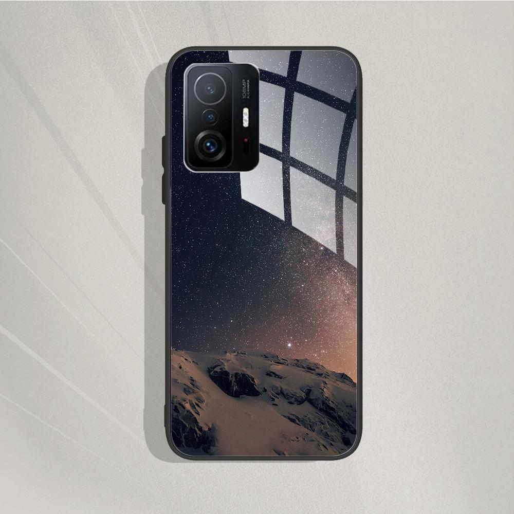 For Xiaomi 11T Pro 11T Case Fashion Tempered Glass Case Back Cover Fundas For Xiaomi 11T Pro 11T Phone Cases 11T Pro 11 T Capa