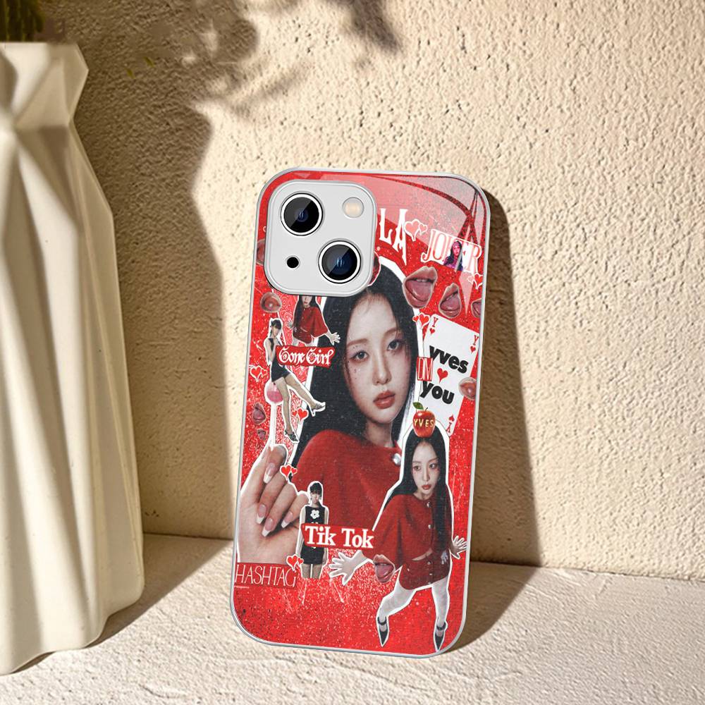 Popular K-pop Group L-Loona Y-Yves For IPhone 14 13 12 Mini 11 Pro XS Max X XR 14 Plus Tempered Glass Cover