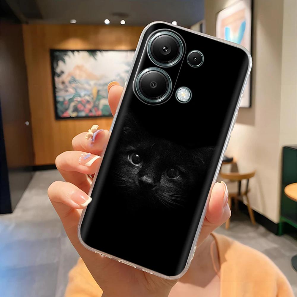 For Poco M6 Pro Phone Case Cute Panda Soft Silicone Shell For Xiaomi Poco M6Pro 4G 5G Protection Fashion Back Cover Coque Fundas