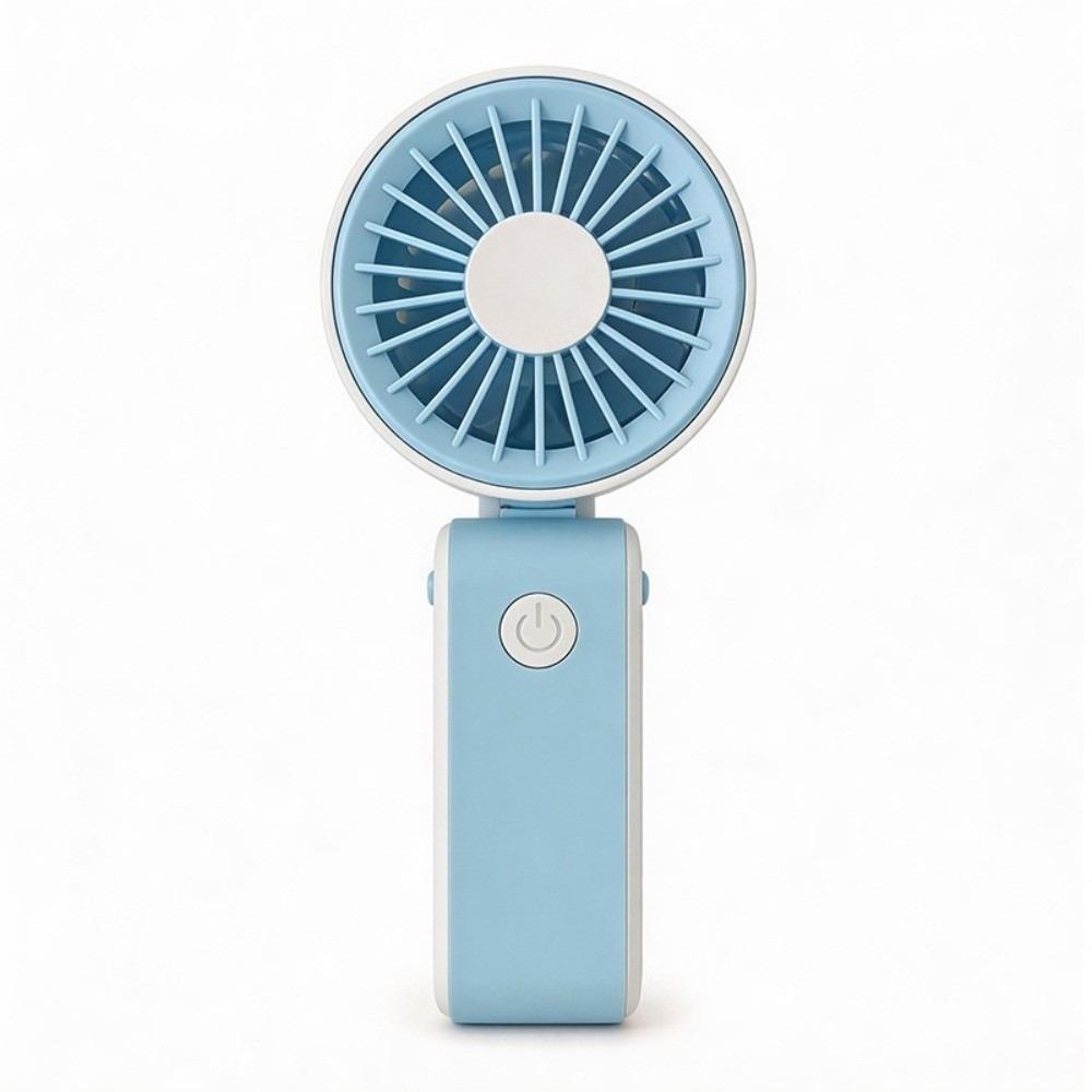 3 Speeds Portable Electric Fan Foldable Neck Hanging Small Fan for 3.7V500MAh Desktop Use