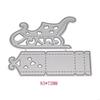 Christmas Sled Metal Cutting Dies Stencil DIY Scrapbooking Album Stamp Paper Car X3UC