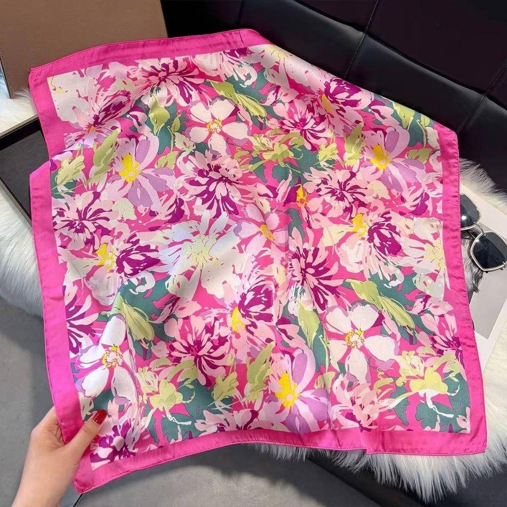 Square Paisley Hijab Satin Scarf Shawl High Quality Silk Scarf Hair Accessories