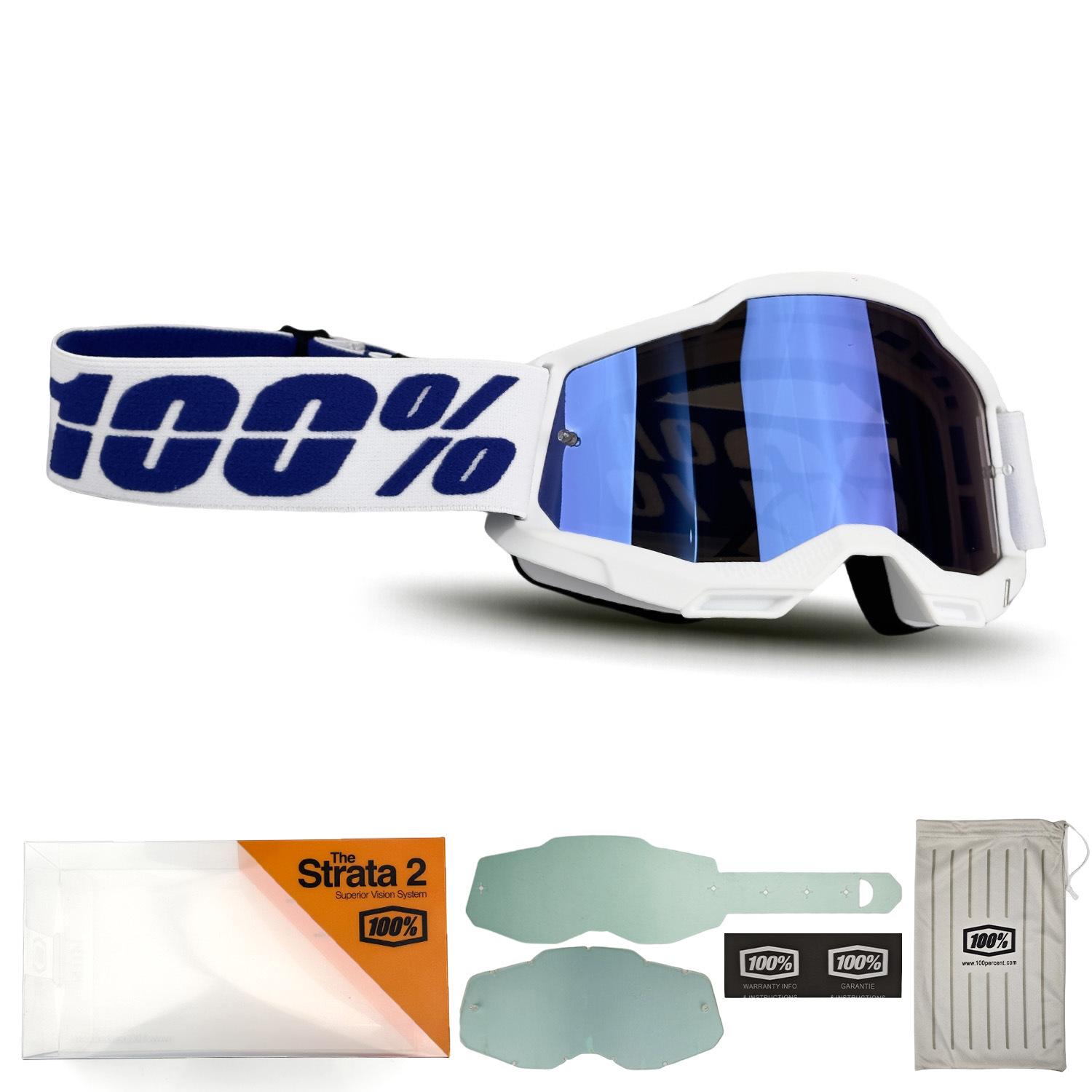 

Outdoor off-road goggles donut set motorcycle riding goggles bicycle glasses wind and snow protection glasses White frame, blue lens+Bo
