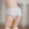 Obitsu 11 OB11 Size Cute Pants for Obitsu Doll 11cm Set of 4 Outfit, Lace-Up Body, White,
