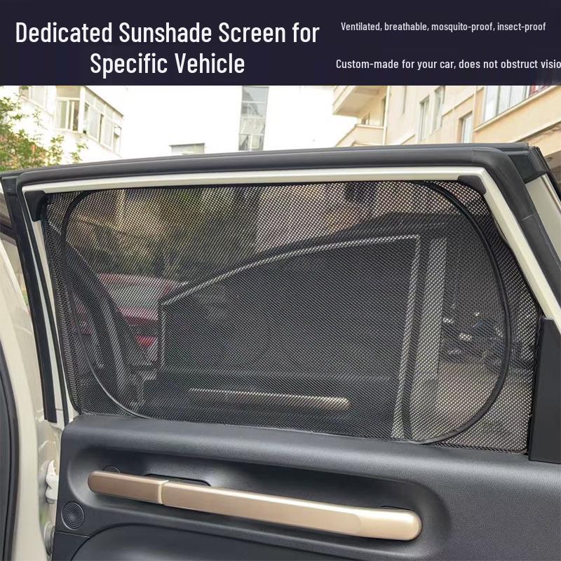 Car Sunshade Net: UV Protection, Heat Insulation, Mosquito Repellent for Windshield & Side Windows
