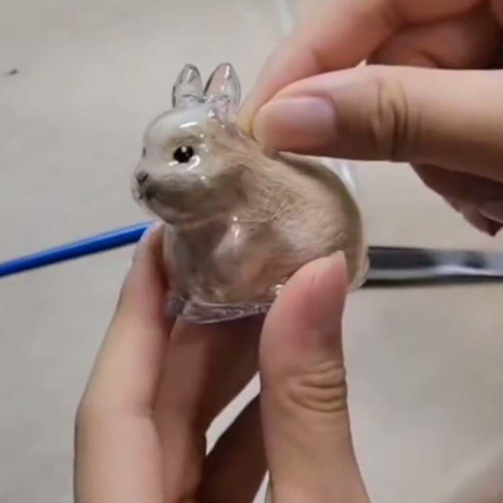 Tierförmige Katzenhaar Aufbewahrungskapsel Hundehaar Aufbewahrungsbehälter Gedenk Schlüsselanhänger