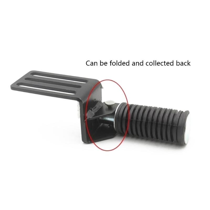Anti Slip Motorcycle Foot Pegs Foldable Footrest Heavy Duty Iron Material Easy Installation For Various Bike Models 2pcs