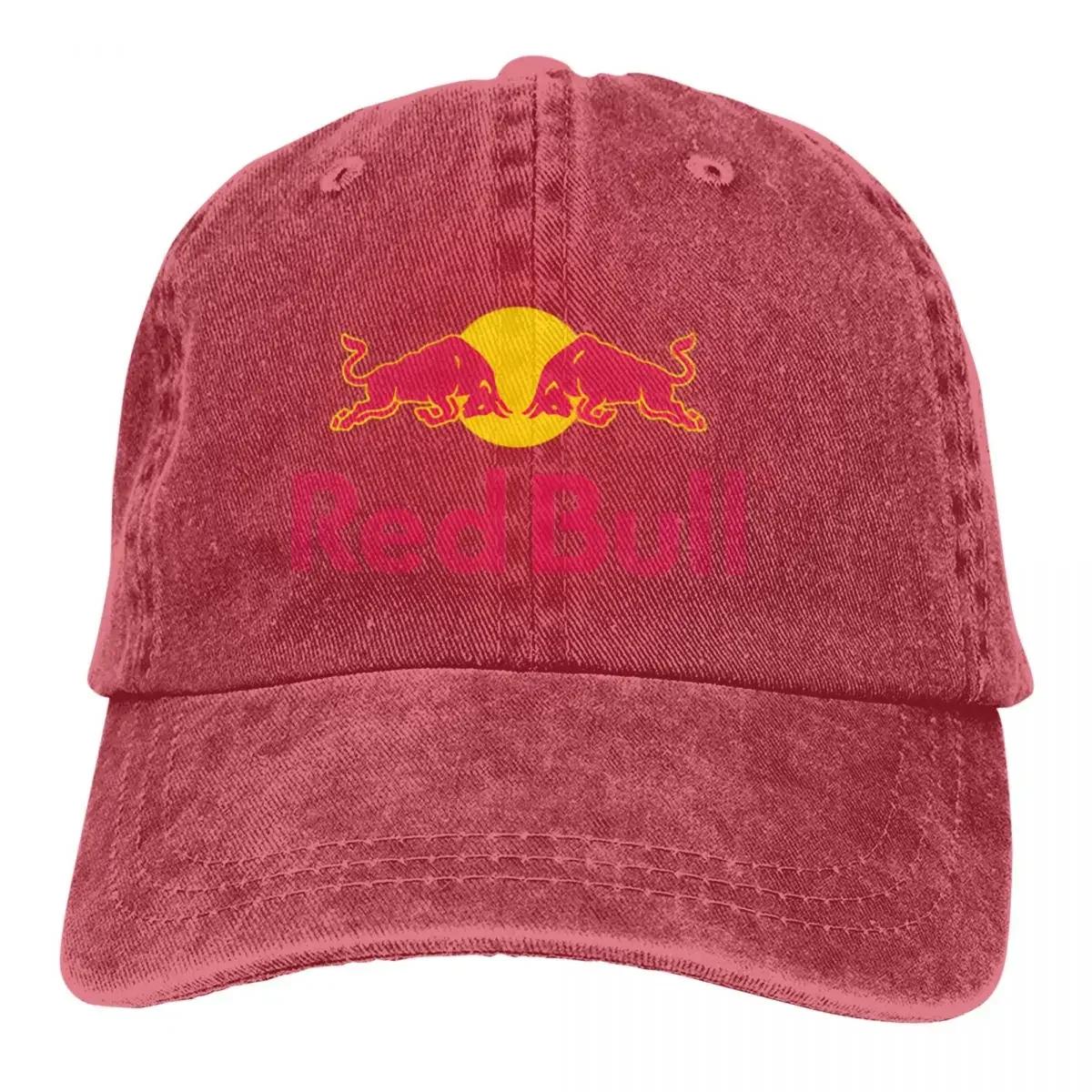 The perfect season Multikleurige pet met klep Heren Dames Cowboypet Rood-Dubbele Stieren Baseballpetten Gepersonaliseerde Klep Bescherm Petten Adjustable kaki