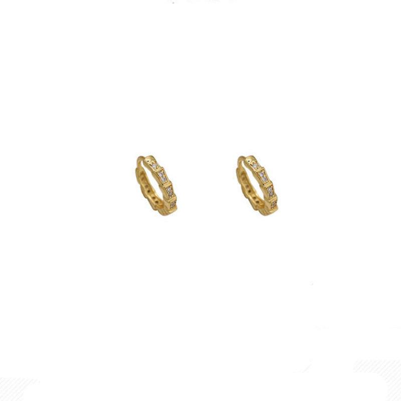 

Korean Small and Exquisite Temperament Bamboo Earrings Earrings Women s Cold Wind Jewelry