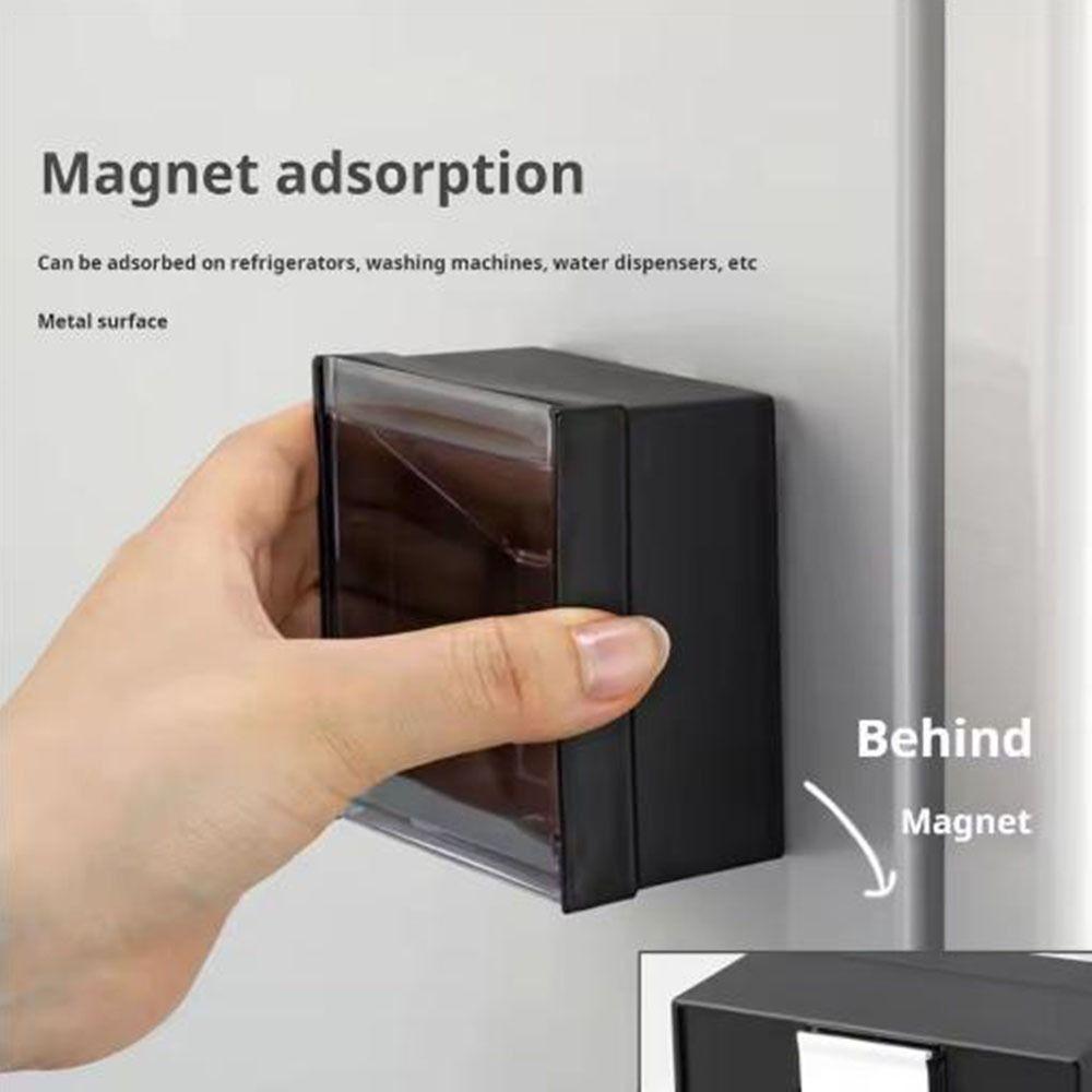 Square Mini Storage Box Space Saving Data Cable Storage Box Cotton Pad Holder  Bathroom