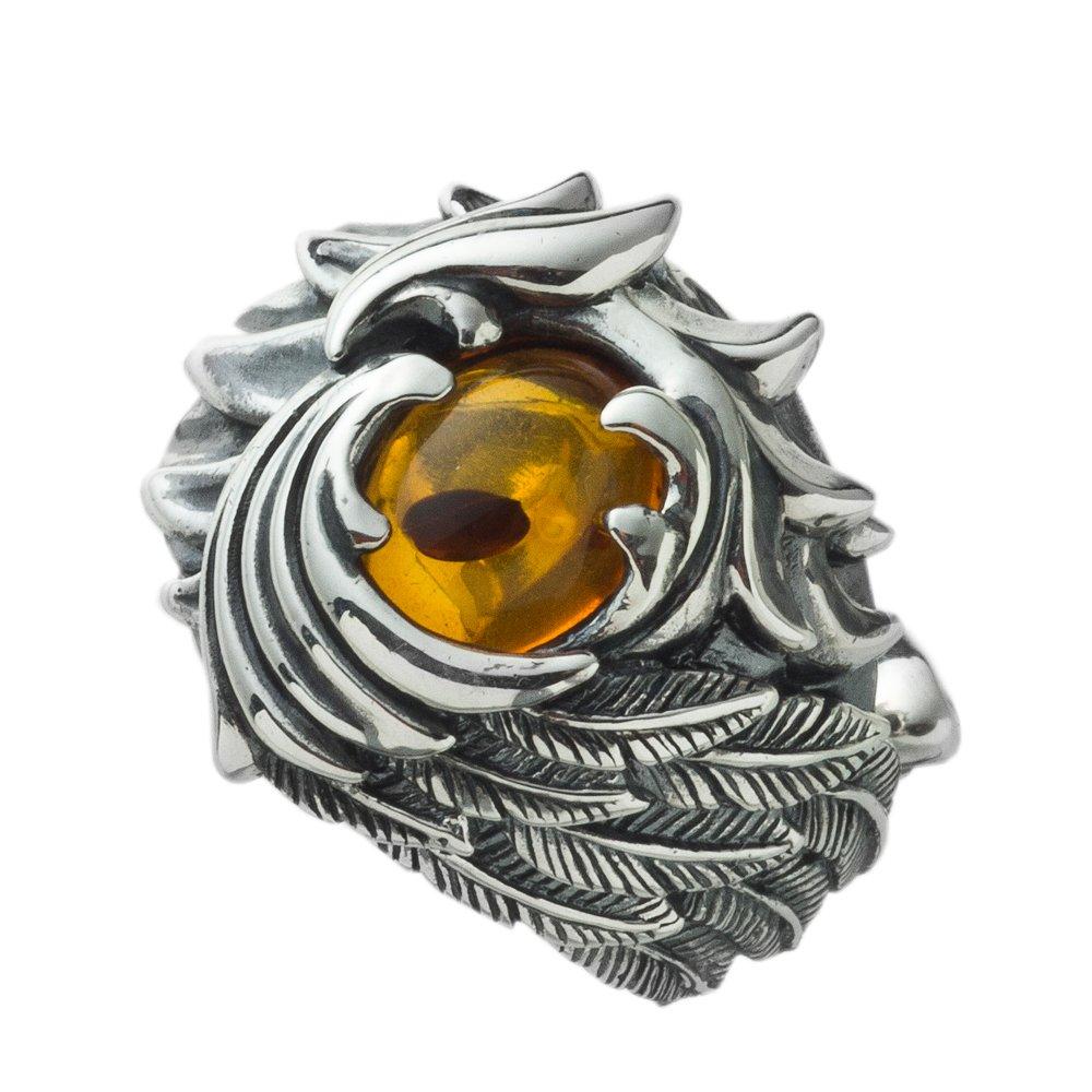 Artemis Classic Phoenix Wide Ring Silver Brand Silver 925 Sterling Silver (ac-acr0260) - Men's Accessories, Jewelry, Ring,