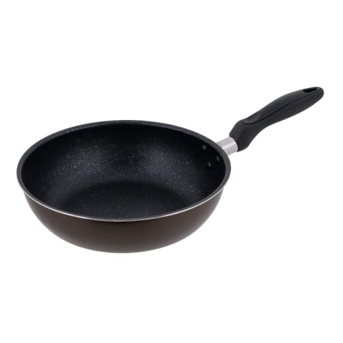 Bestco Deep Frying Pan, 28cm, Wok Pan, Gas Stove Only, Brown, ND-633, Your Cooking Partner