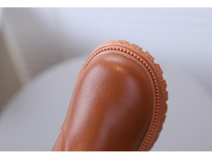 Girls' Autumn Leather Martin Boots – Stylish, Versatile Short Boots for Toddlers