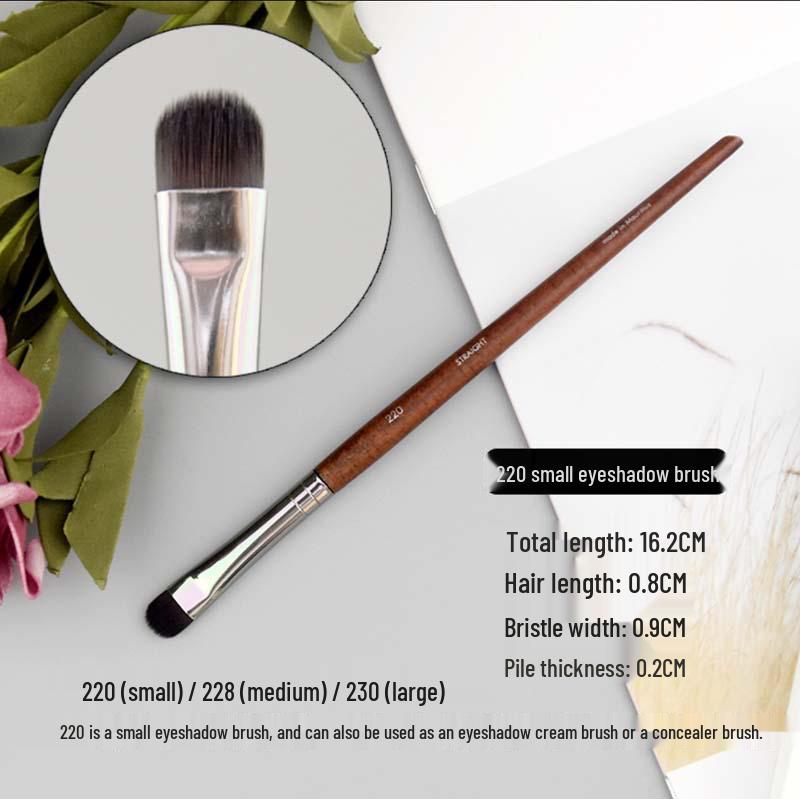 Soft Bristle Professional Makeup Brush Set: Blush, Eyeshadow, Powder & Single Piece Brush.