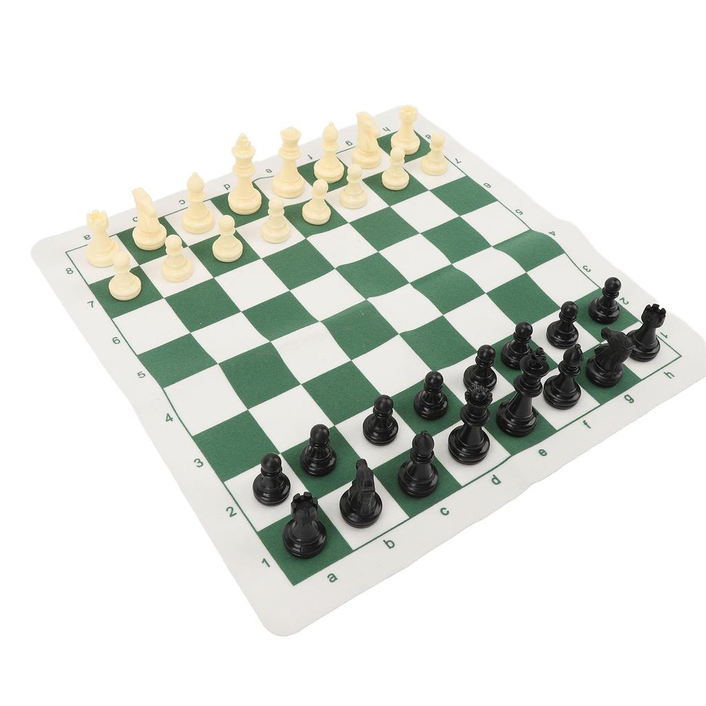 Przenośny Zestaw do Szachów i Warcabów Zwijana Szachownica Gra z Ręczną Torbą do Przechowywania z Zamkiem Błyskawicznym dla