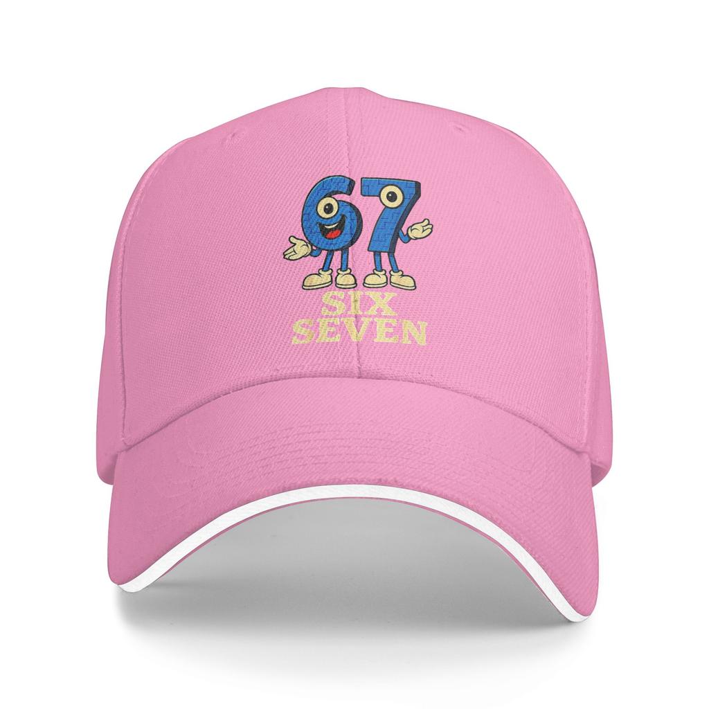 67 Six Seven 6 7 Funny Italian Brainrot Kids Gaming Meme Casual Baseball Cap Summer Trucker Hat Sun Visor Running Hip Hop Hats