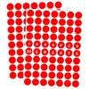 1400 PCS Red Circle Dot Stickers 3/4" Round Color Coding Label Stickers (Red)