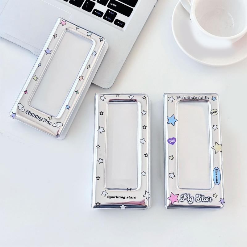 Large Capacity Card Holders for Collector with Colorful Star Pattern Photo Booth Frame Album Photo Strips Holders Binder