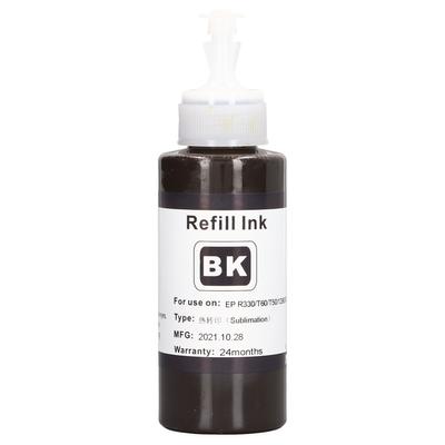 Sublimation Ink Refill Heat Transfer 100ML Digital Printing Accessory for R330 230 T60 T50 BK