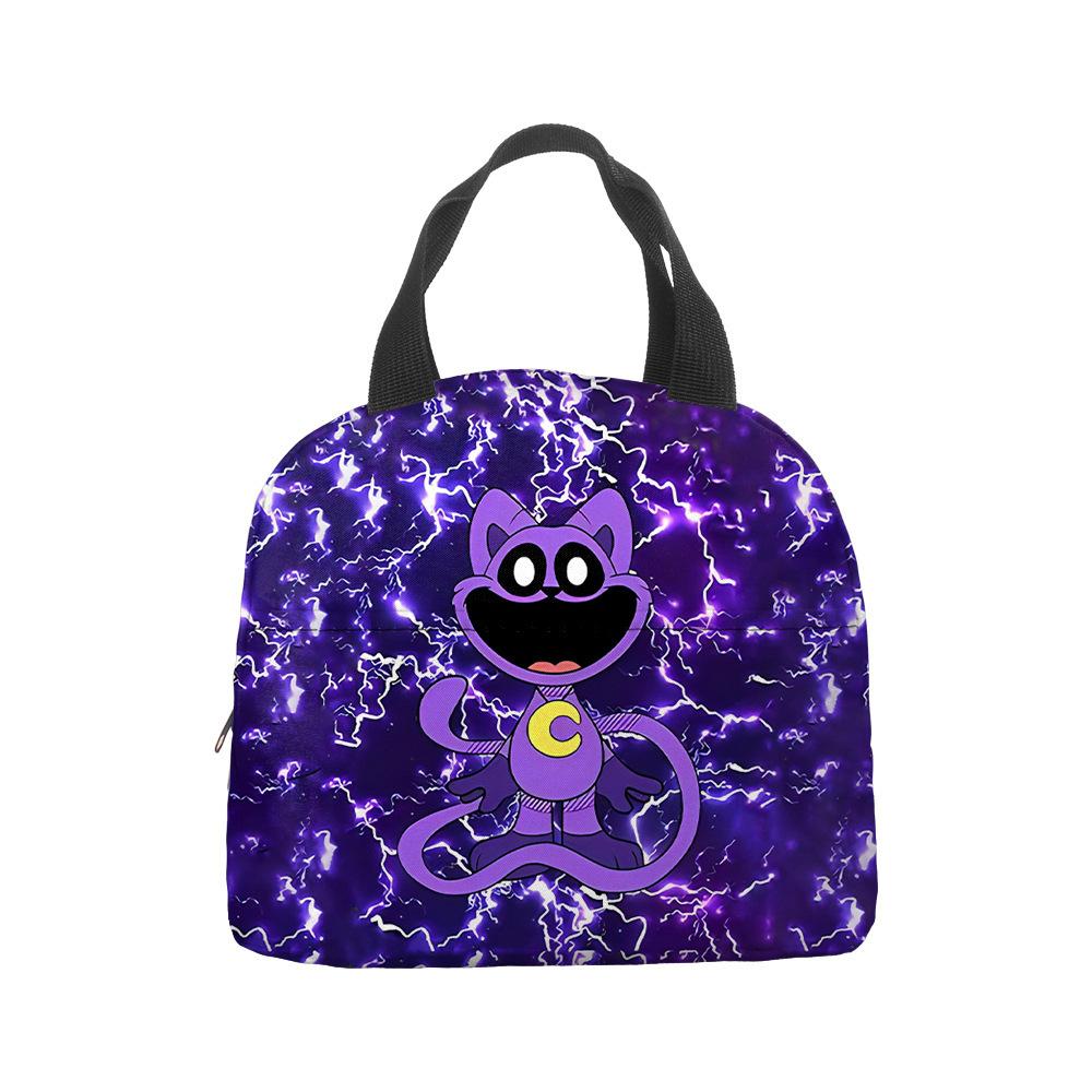 Anime Cartoon Handbag Student Lunch Bag Grades 1-6 Picnic Bag Printed Thermal Insulation Bag Meal Bag