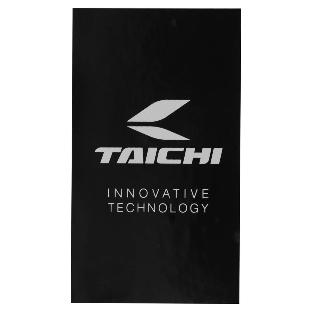 RS TAICHI Motorcycle Sticker Black/Silver Size: 5.5 x 3.0 inches (140 x 75 mm) RSW034