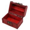 Vintage Wooden Storage Box Flip Open Type Jewelry Hold Case Desktop Decor for Earring Coins Small