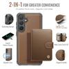 For Samsung Galaxy S26+ Magnetic Case JEEHOOD J09 RFID Blocking Card Holder Leather Back Phone Cover