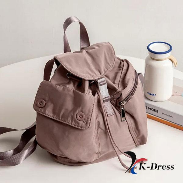 

Нейлоновий кишеньковий міні-рюкзак на шнурках (3 кольори) 26x27x13cm старої закривається кольоровий