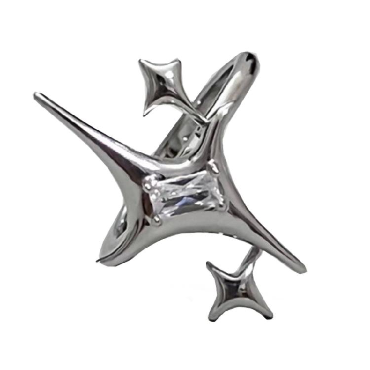 Fashionable Star Open Rings Designs for Those Who Likes Punk and Gothic Stylish Outfits Parties Supplies