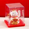 Gatto Portafortuna Solare Che Saluta Automaticamente Gatto Ricco Decorazione Desktop Casa Bancone Cassa Ornamento per Auto