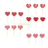 Valentines Party Vase Inserts Ornament 15Pcs Cardstock DIY Decors For Table Centerpieces Floral Arrangement D57B