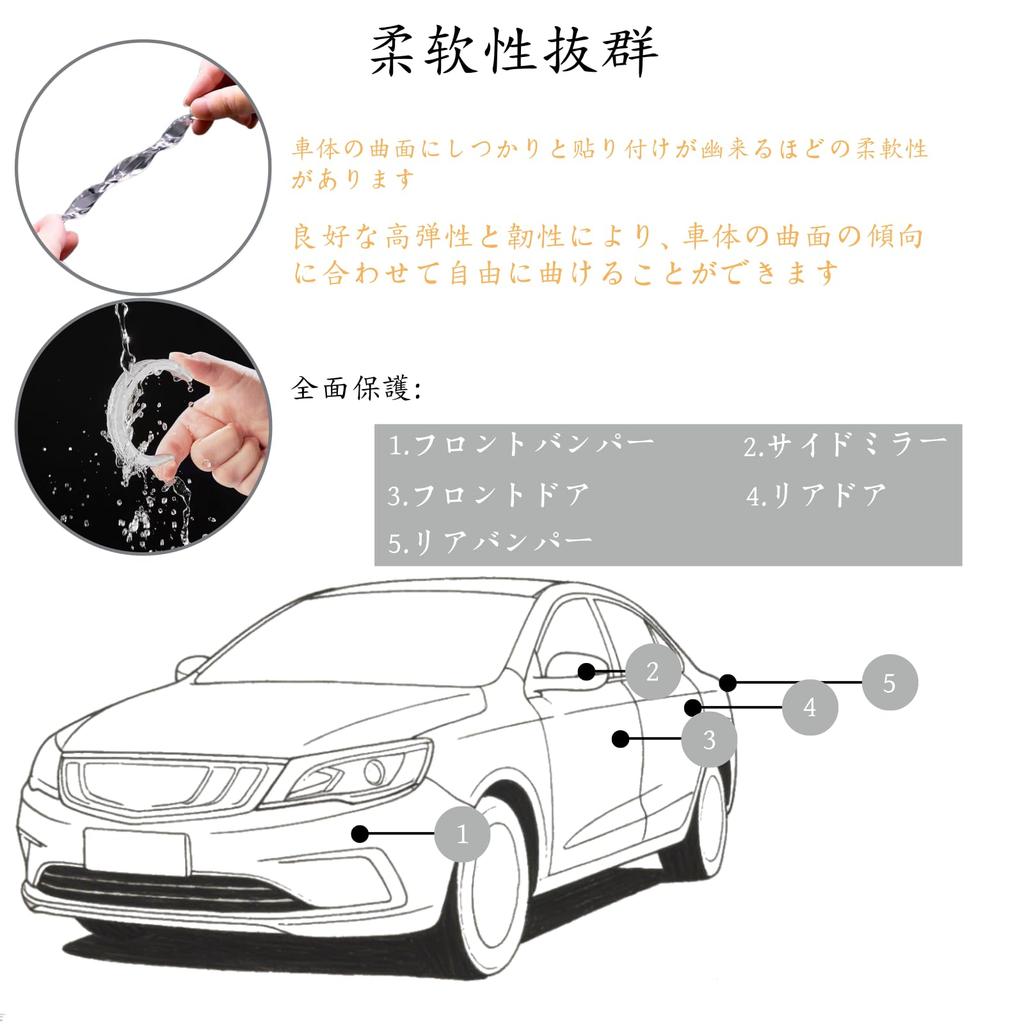 Door Guard Door Pans Front Bumper Edge Guard Door Protector Scratch Proof Car Door