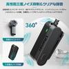 Ulanzi A100 Wireless Microphone, Lapel Microphone, External Smartphone Microphone, 360° Sound Collection, Noise Cancelling, 2-Person Simultaneous