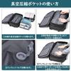 lovvento Vacuum Compression Backpack with Electric Air Fits Large TSA Air Detachment Pump Compression Bag for and Business 50L 14 Pockets Backpack